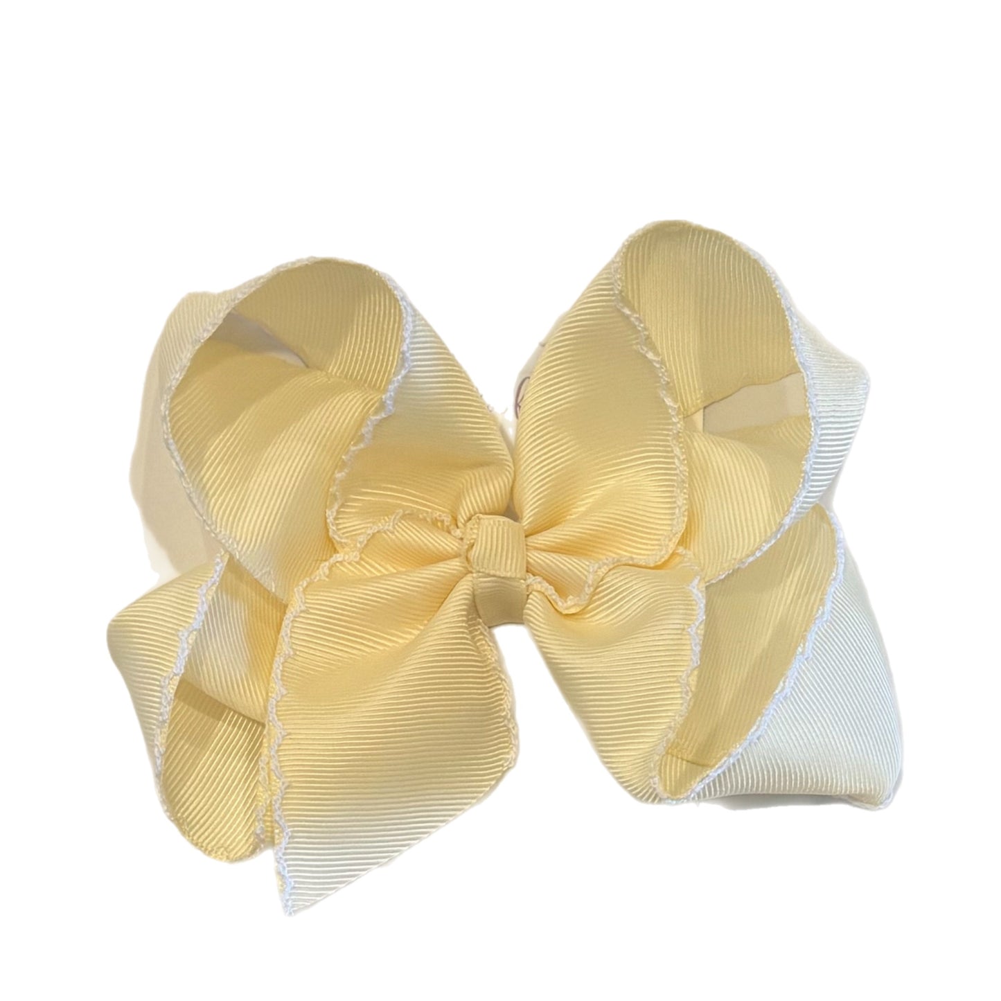 Jumbo Fun Solid Moonstitch Hair Bows (7in)