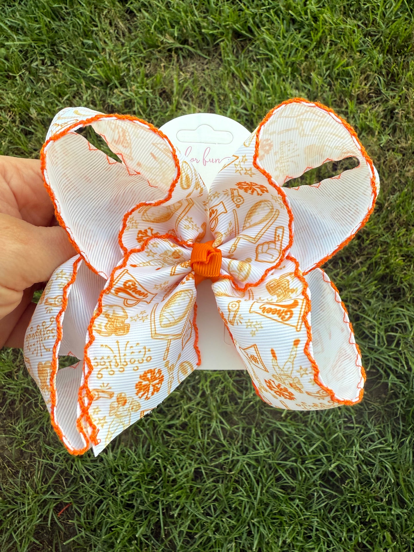 Stadium Style Moonstitch Hair Bows