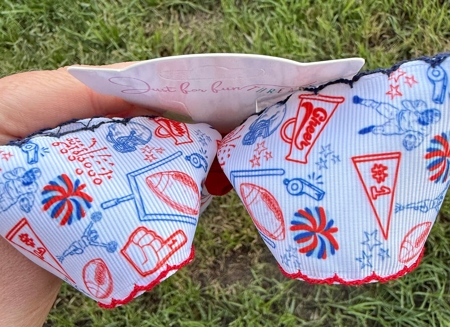 Stadium Style Moonstitch Hair Bows