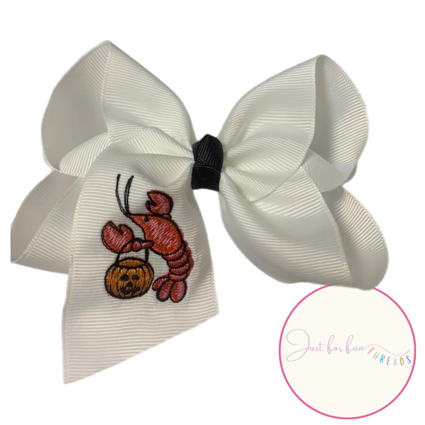 Cajun Crawfish Halloween Bow