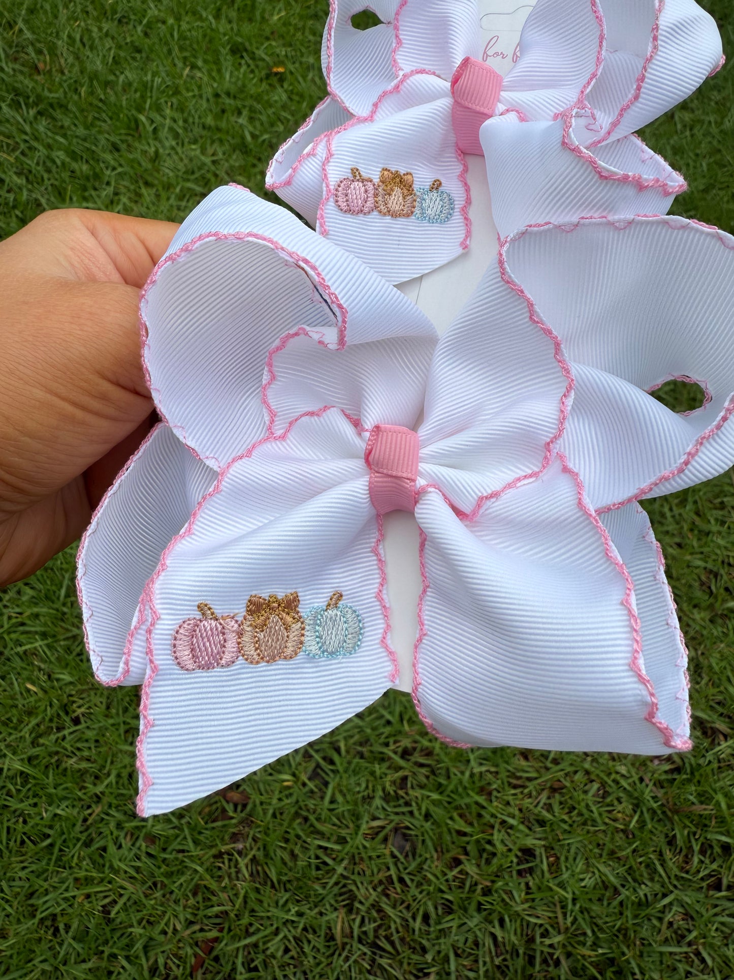 Pastel Pumpkin Patch Bow