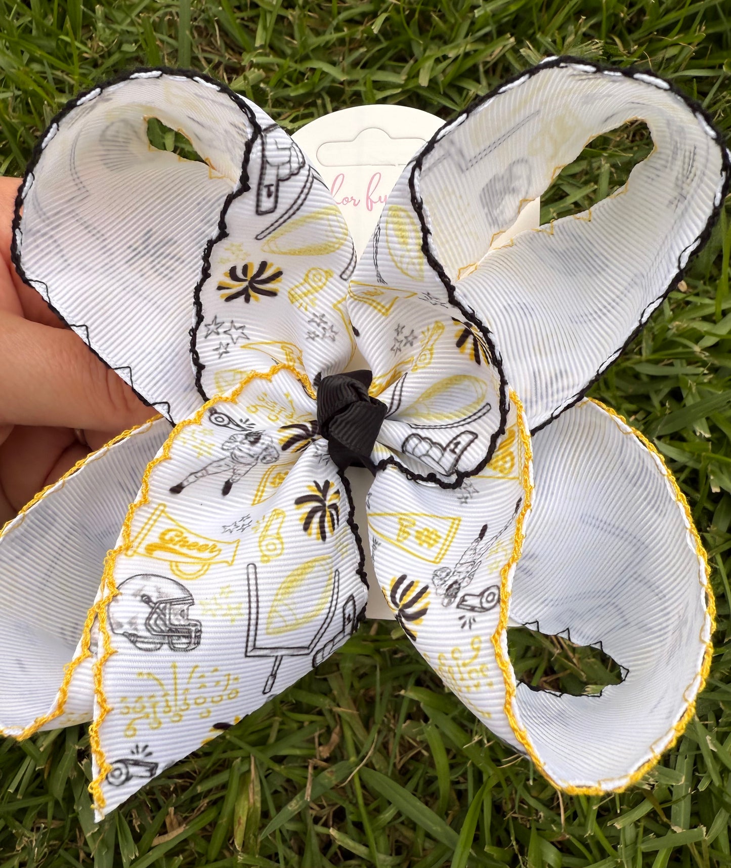 Stadium Style Moonstitch Hair Bows