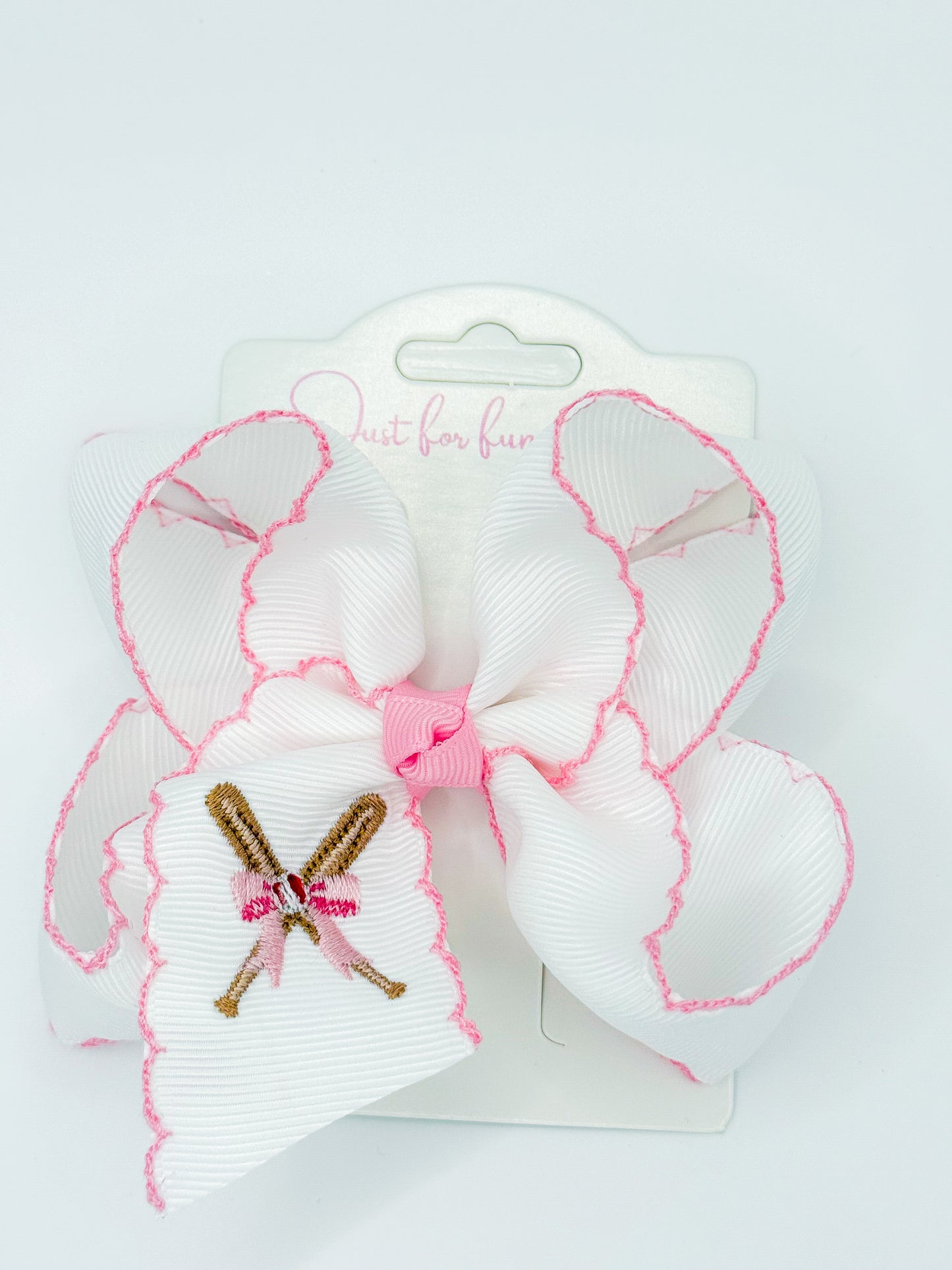 Baseball Bat/Bow Hair Bow