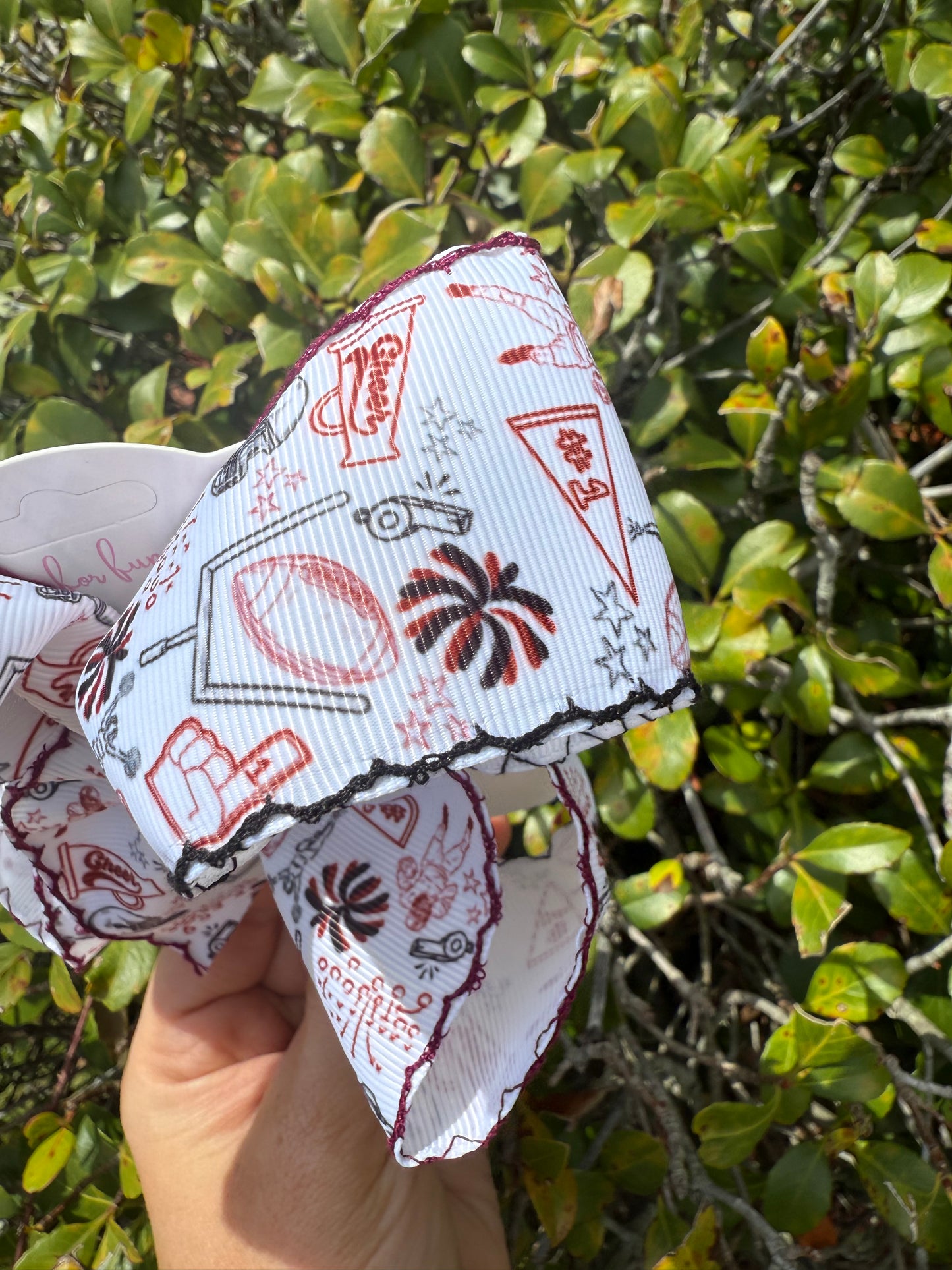 Stadium Style Moonstitch Hair Bows