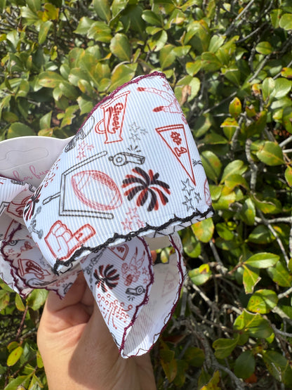 Stadium Style Moonstitch Hair Bows