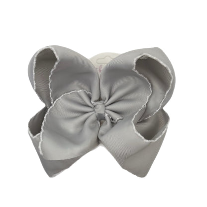 Extra Fun Solid Moonstitch Hair Bows (6in)