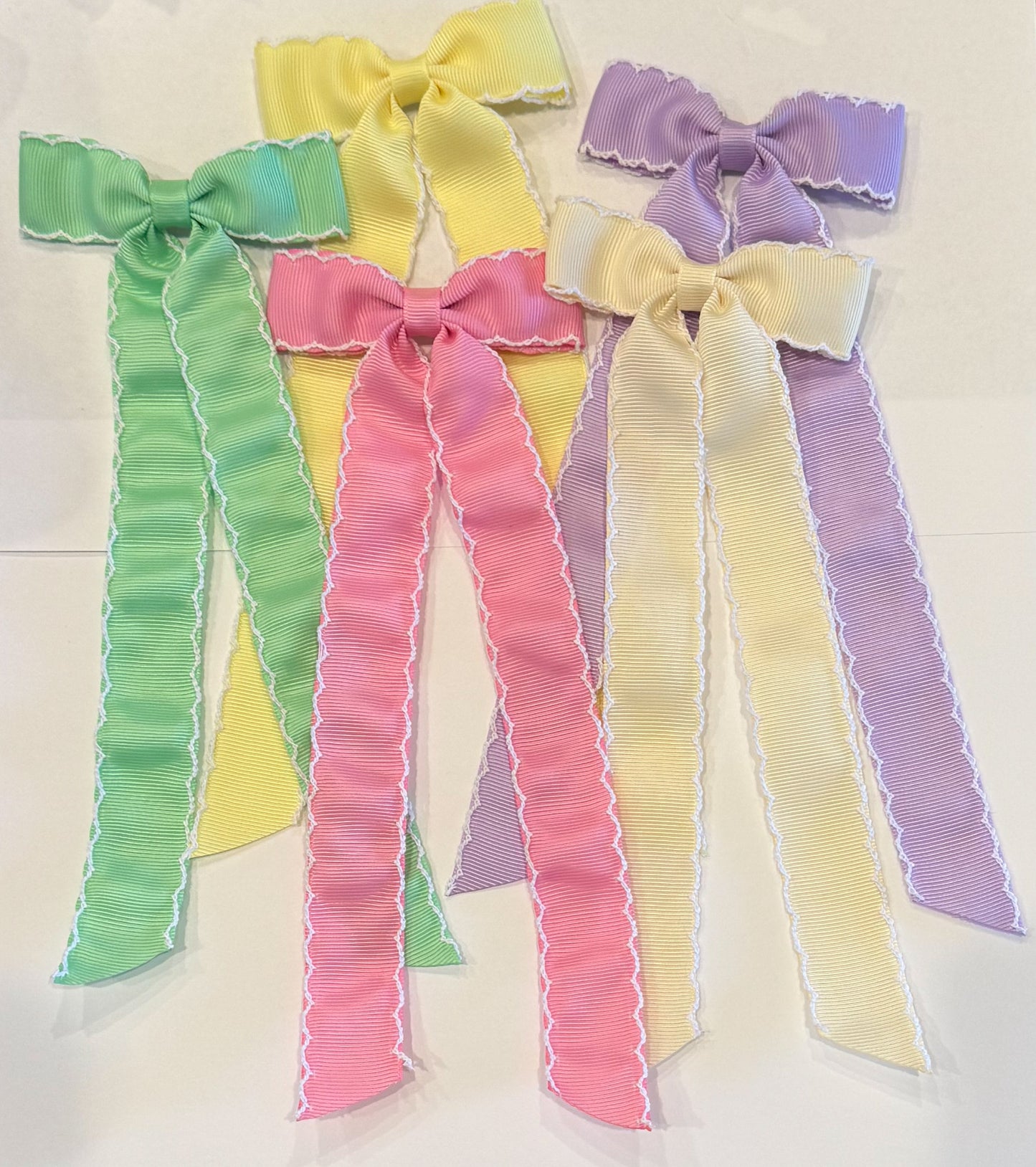 Fun Longtail Solid Hair Bows
