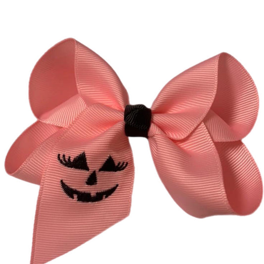 Jack o lantern Hair Bows