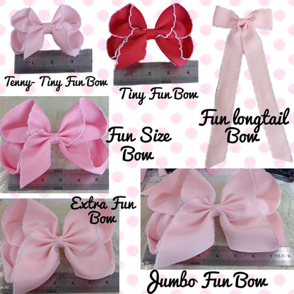 Tiny Fun Solid Hair Bows (4in)