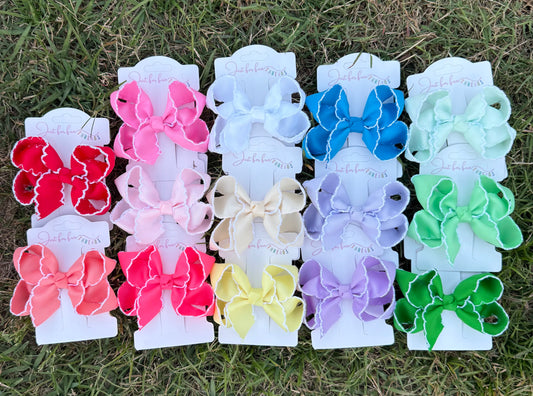 Teeny-Tiny Fun Solid Hair Bows (3in)