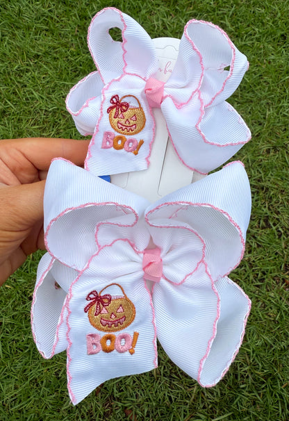 Boo Bucket Hair Bow