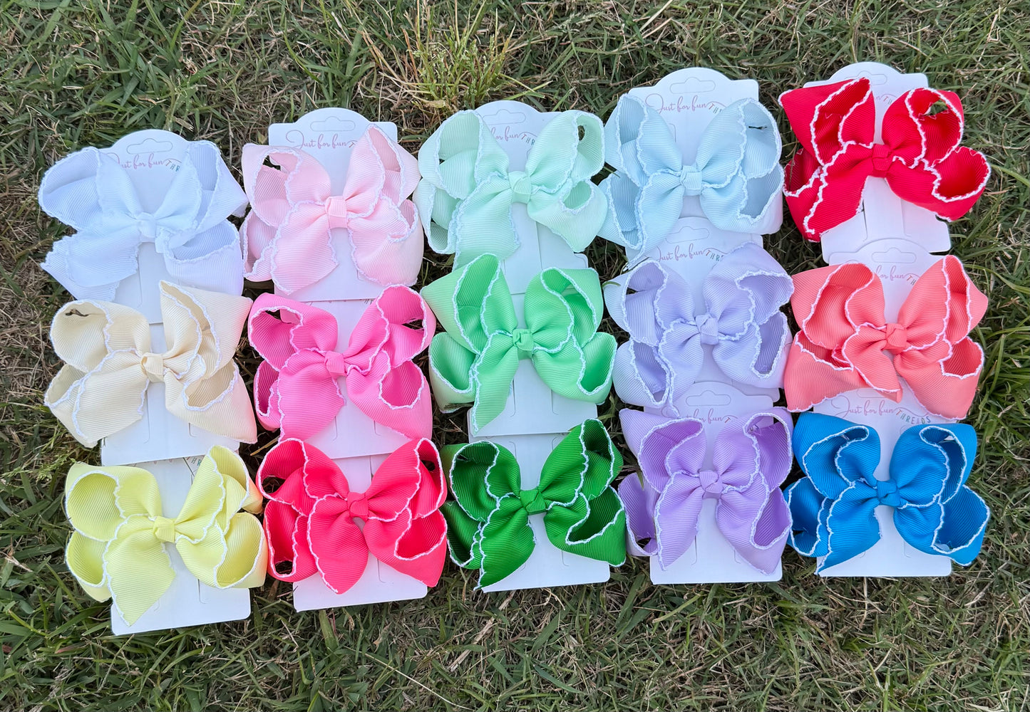 Tiny Fun Solid Hair Bows (4in)