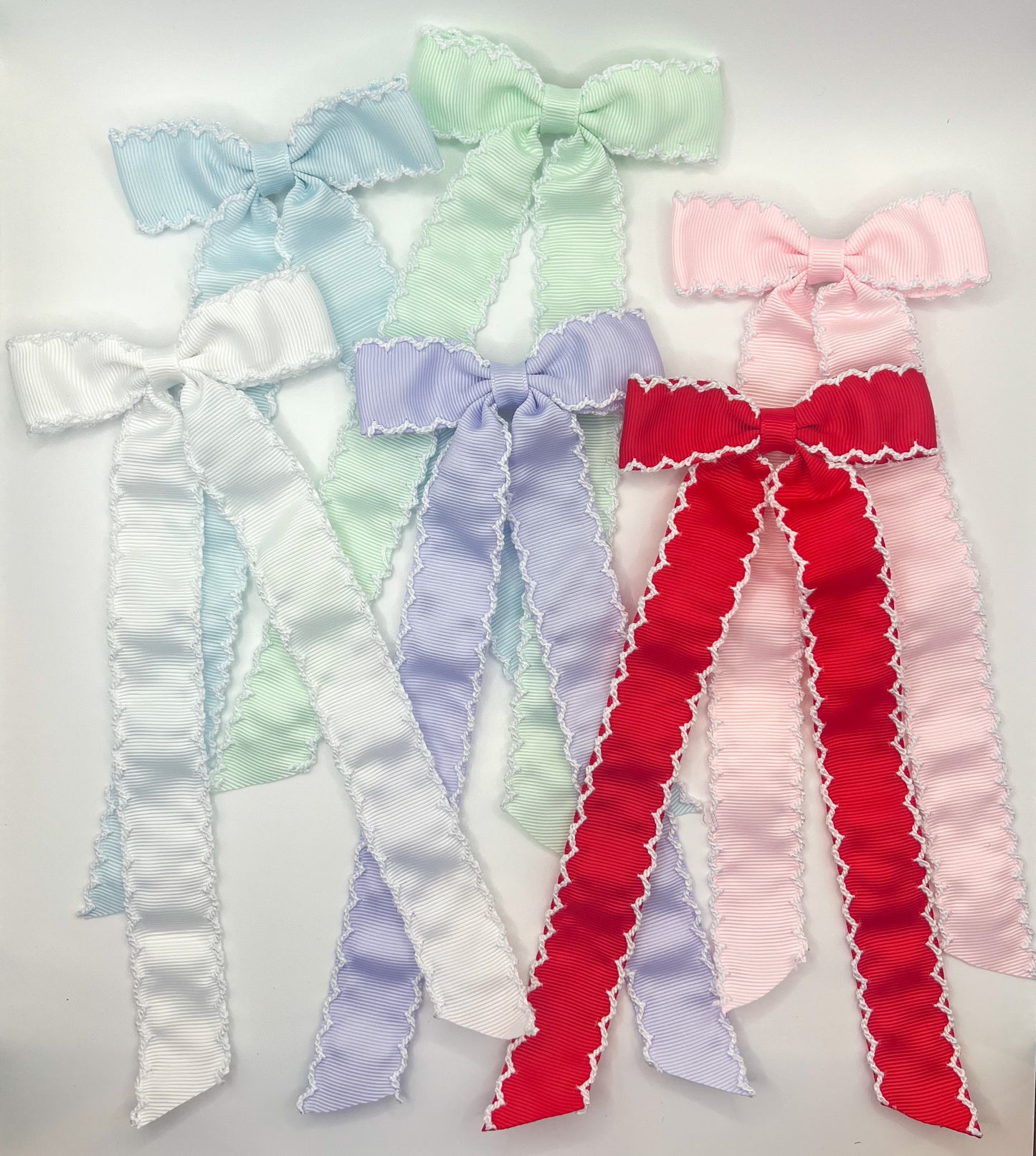 Fun Longtail Solid Hair Bows