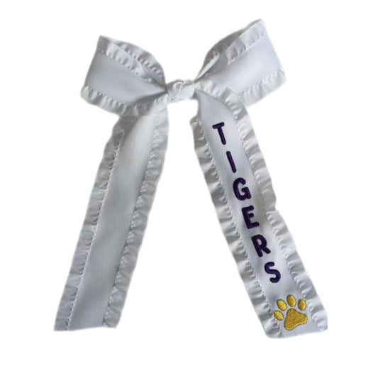 Tigers Long Tail Hair Bow