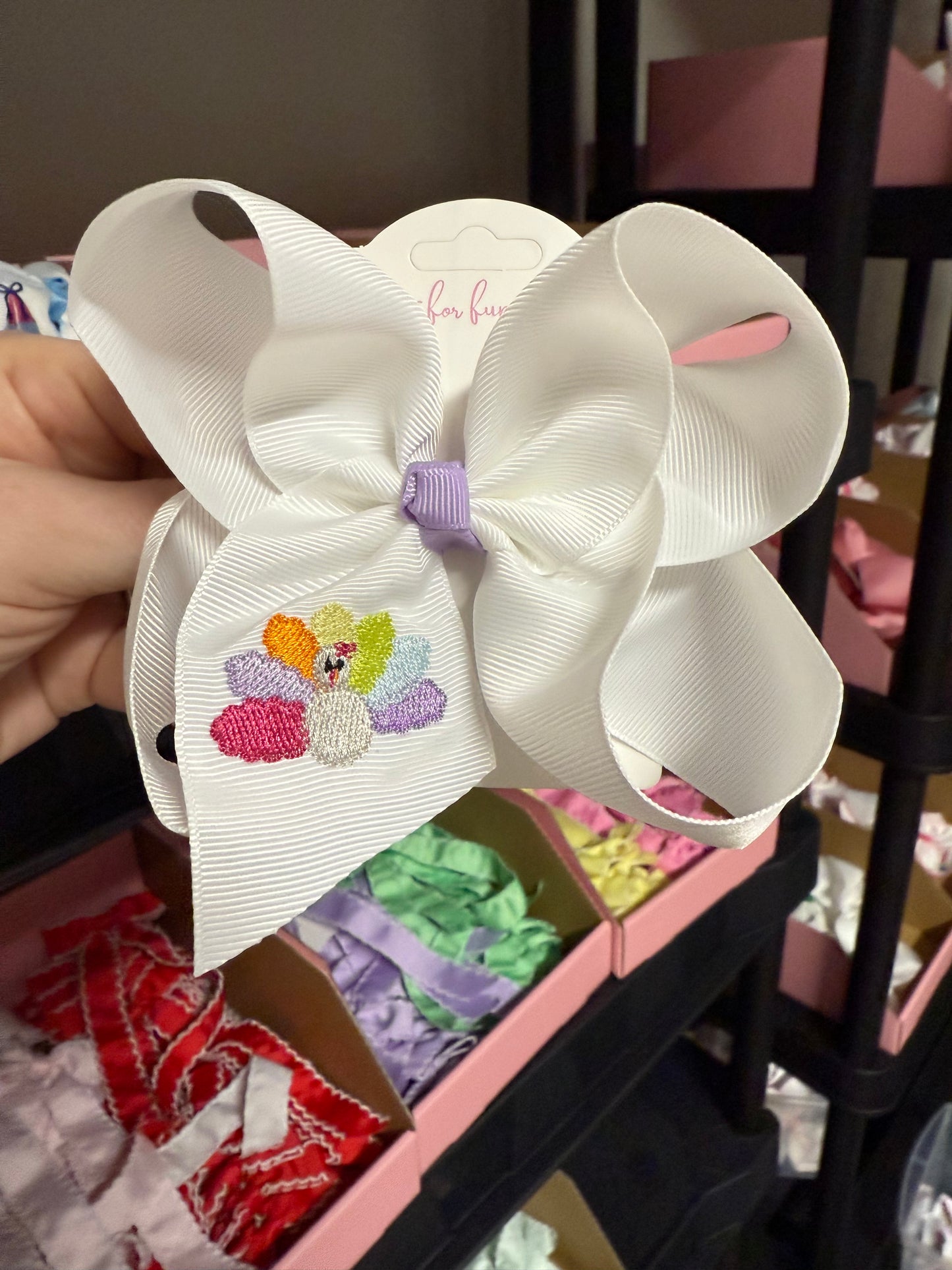 Turkey Hair Bow