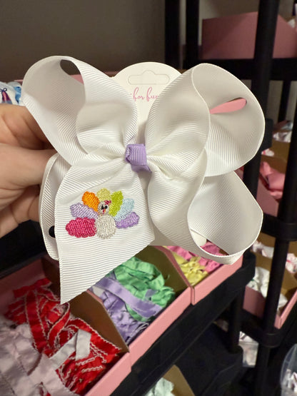 Turkey Hair Bow