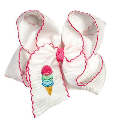 Sweet Scoop Ice-cream Cone Bow