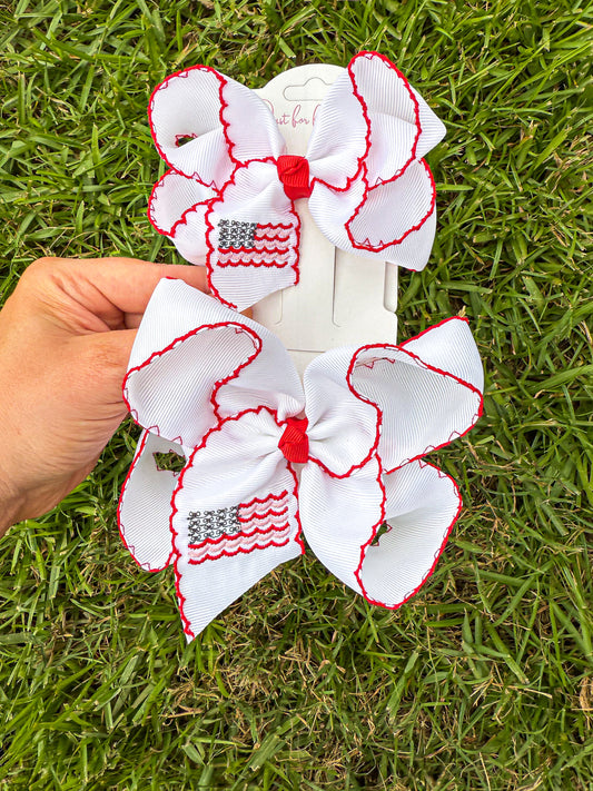 Custom Flag Hair Bows