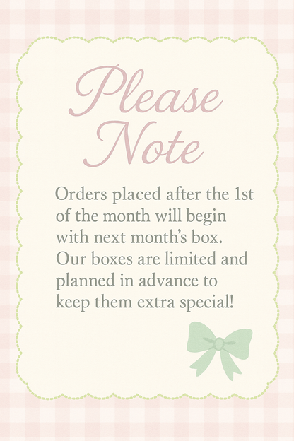 Monthly Bow Box