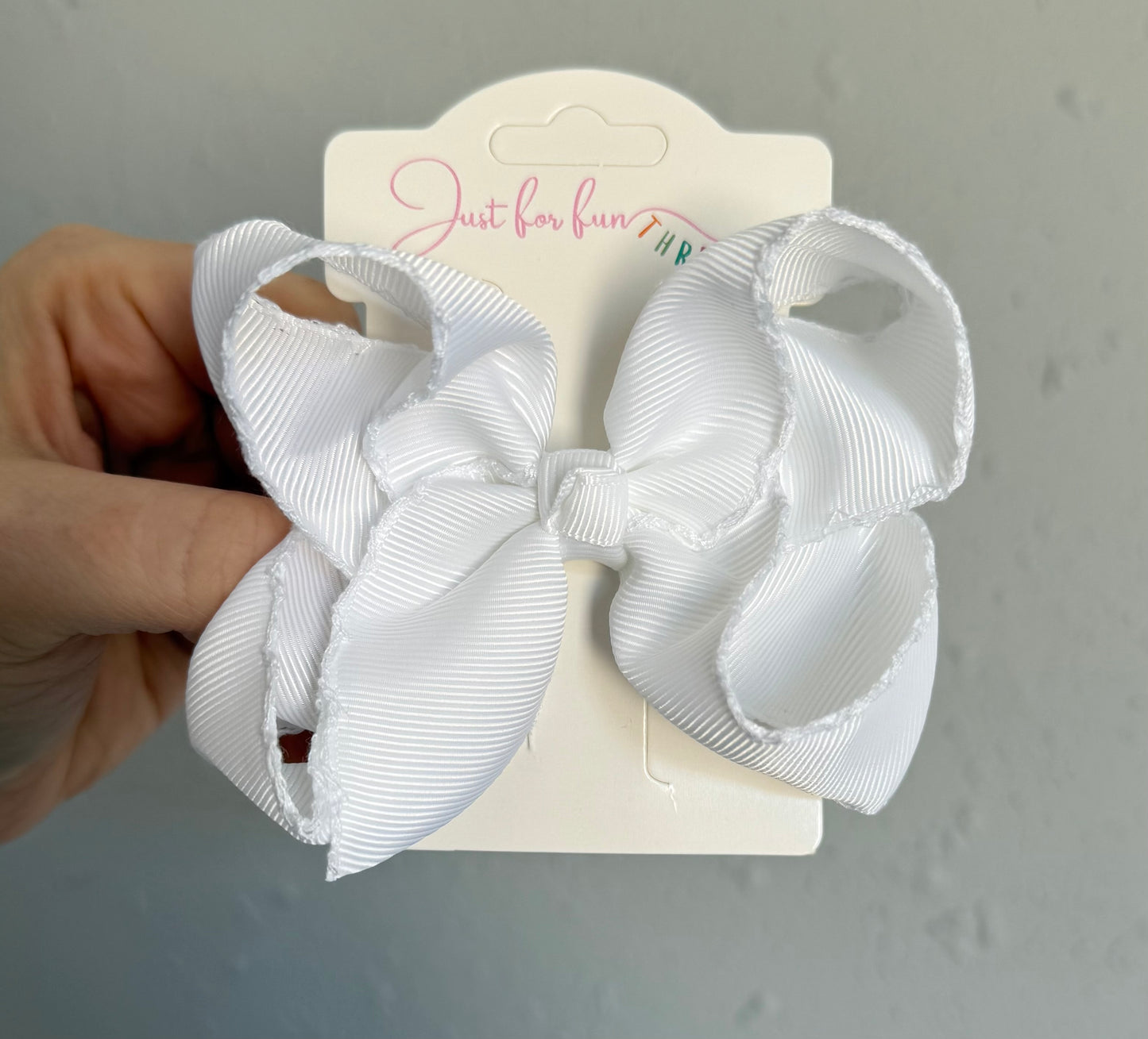Tiny Fun Moonstitch Hair Bows (4in)