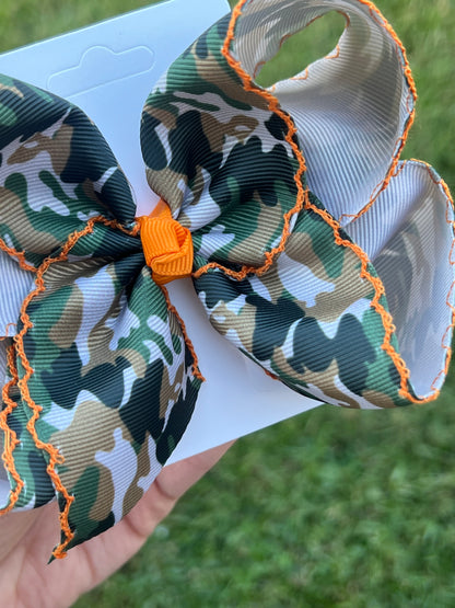 Camouflage Cutie Hair Bow