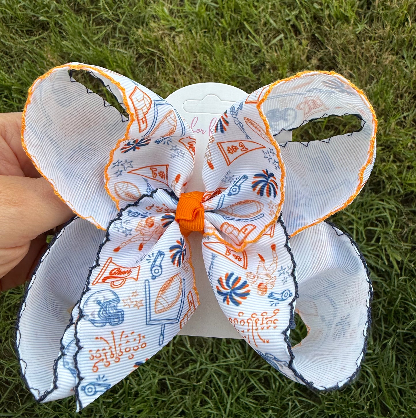 Stadium Style Moonstitch Hair Bows