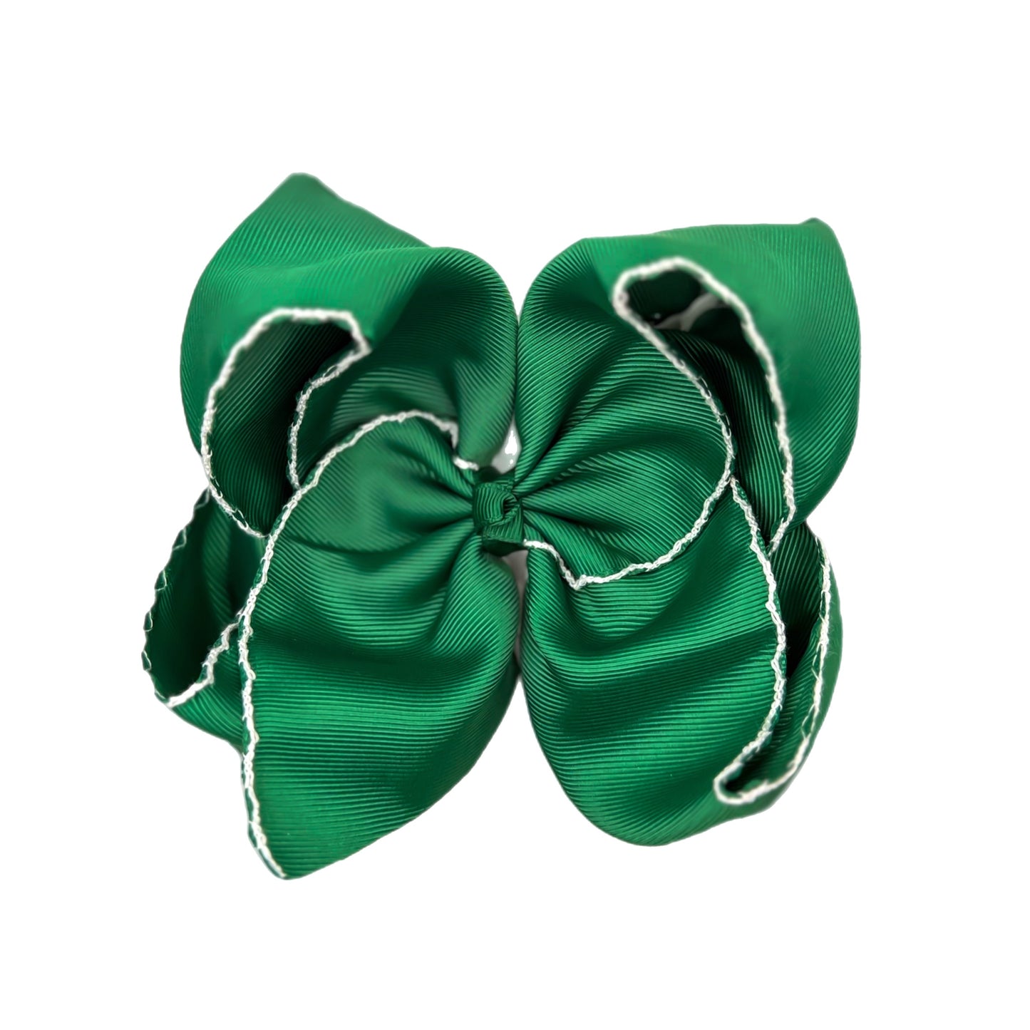 Extra Fun Solid Moonstitch Hair Bows (6in)