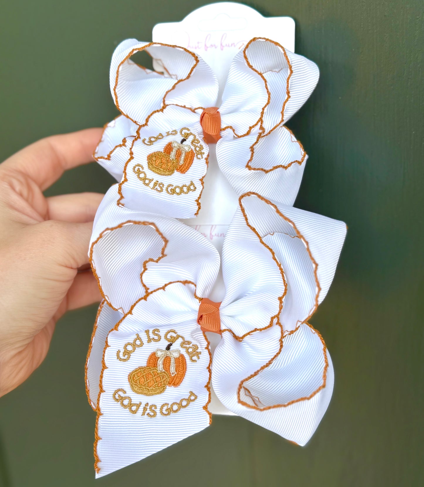 God Is Great, God Is Good Hair Bow