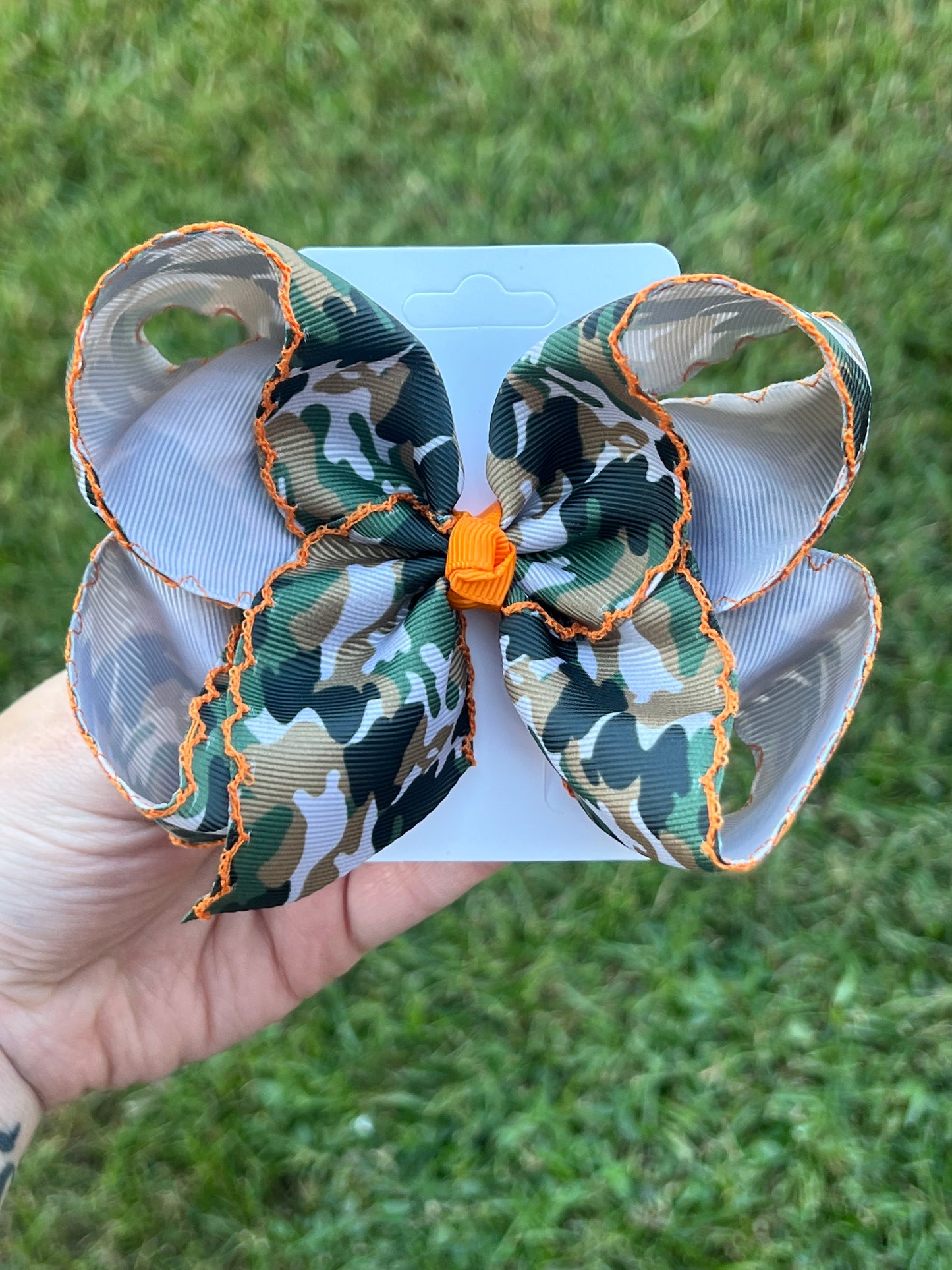 Camouflage Cutie Hair Bow