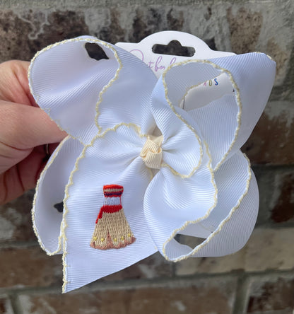 Moana Dress Embroidered Hair Bow
