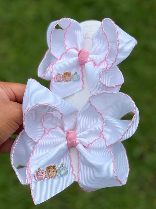 Pastel Pumpkin Patch Bow