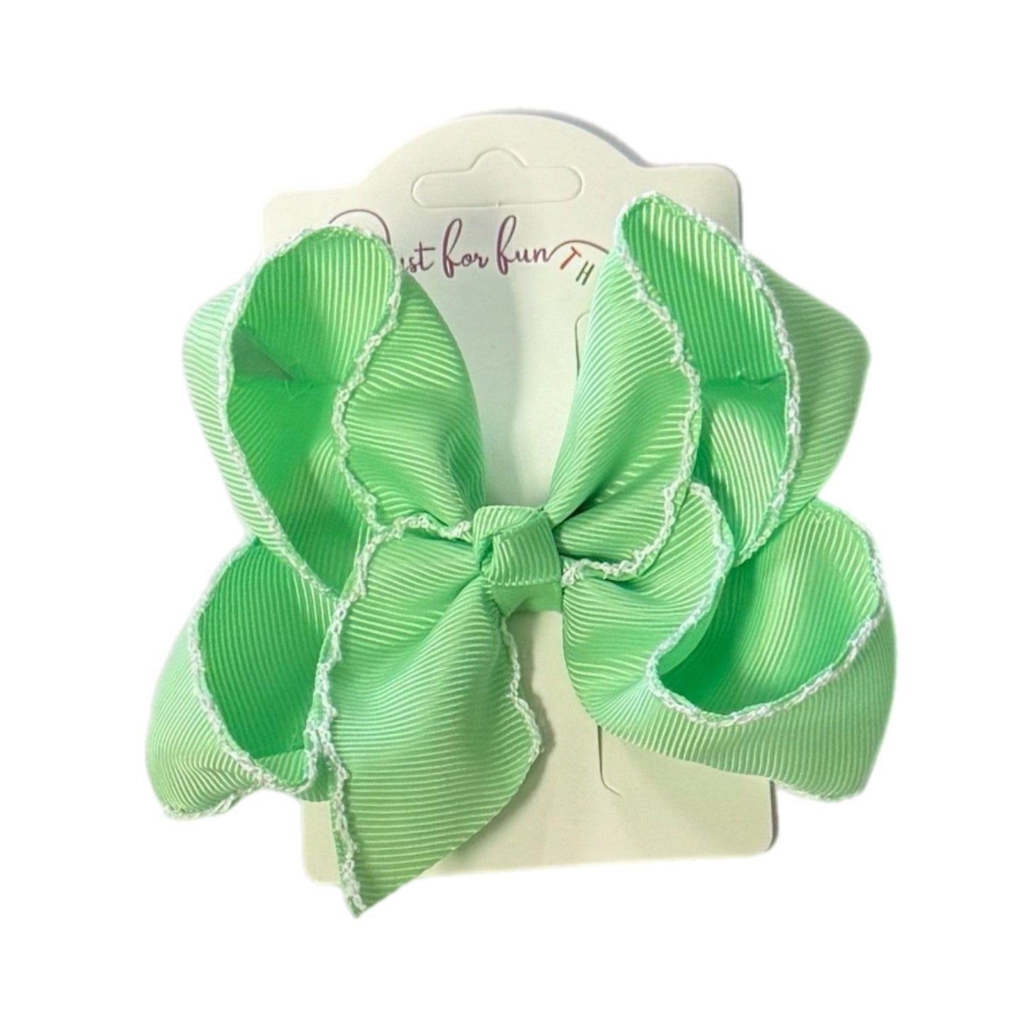 Tiny Fun Moonstitch Hair Bows (4in)
