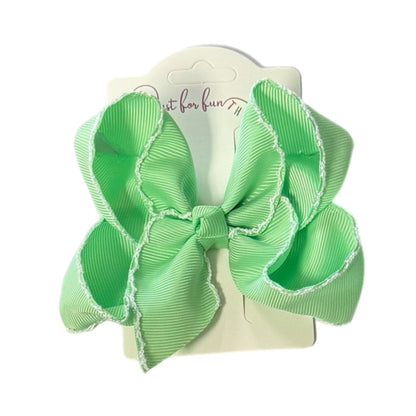 Tiny Fun Moonstitch Hair Bows (4in)