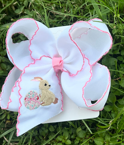 Easter Egg & Bunny Hair Bow