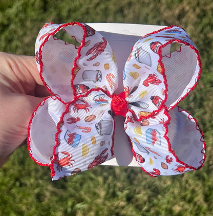 Seafood Boil Hair Bow