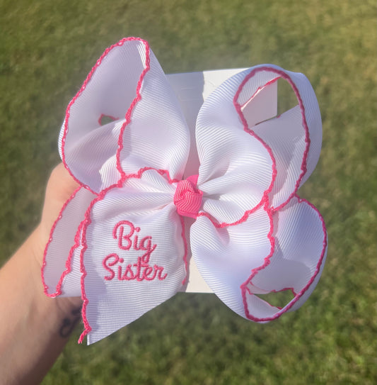 Big Sister Moonstitch Hair Bow