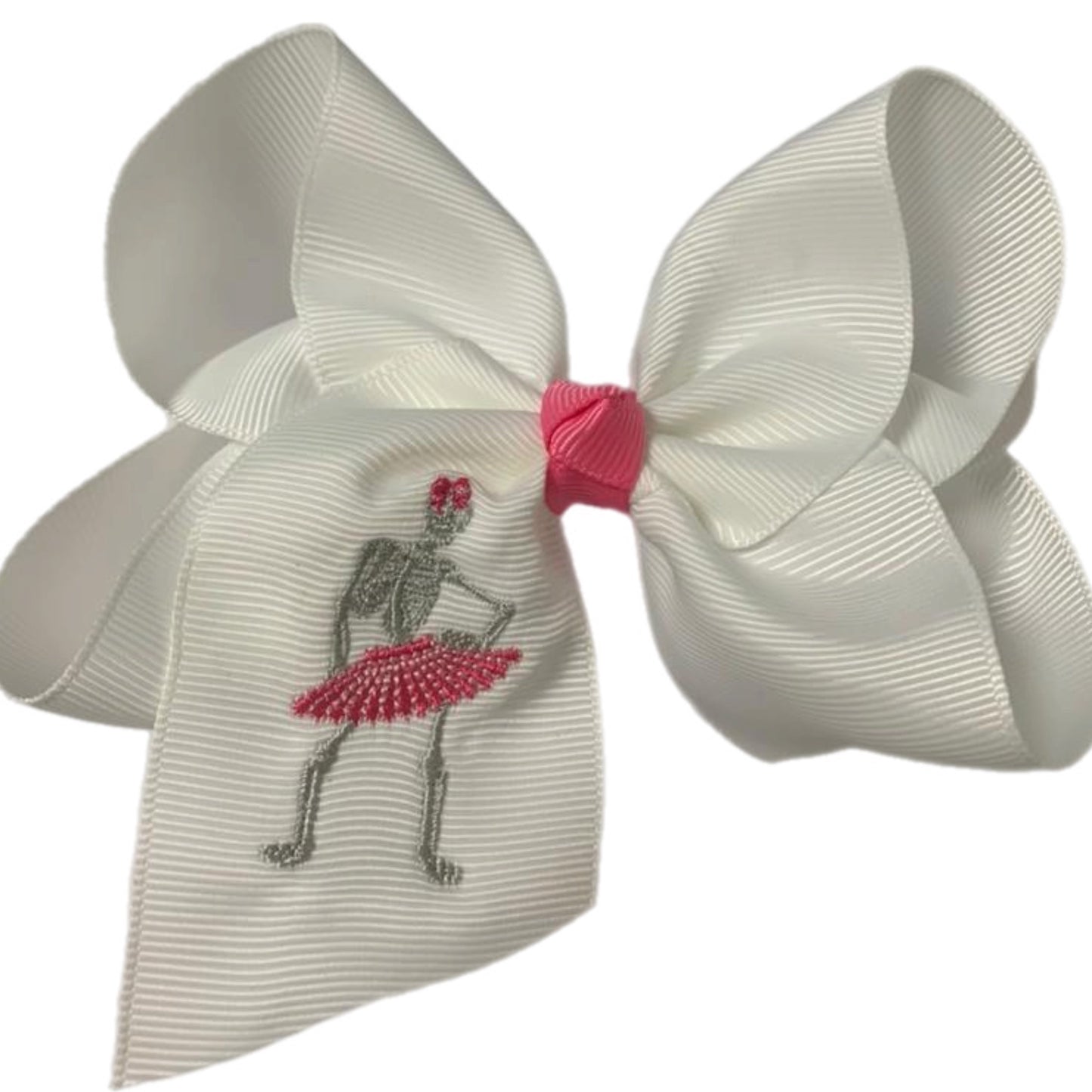 Skelton Ballerina Hair Bow