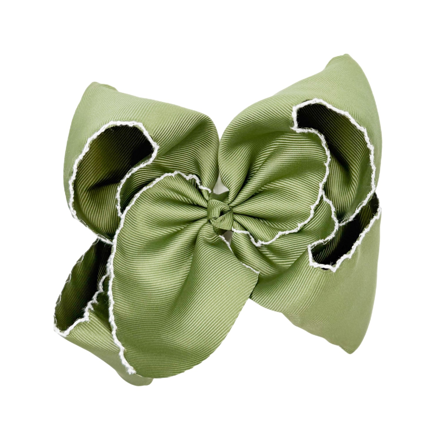 Extra Fun Solid Moonstitch Hair Bows (6in)