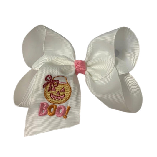 BOO Bucket Hair Bow