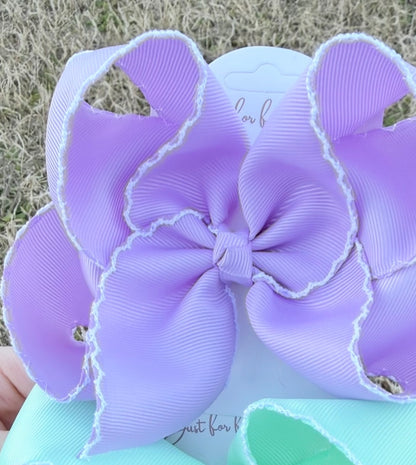 Fun Size Moonstitch Hair Bows (5in)