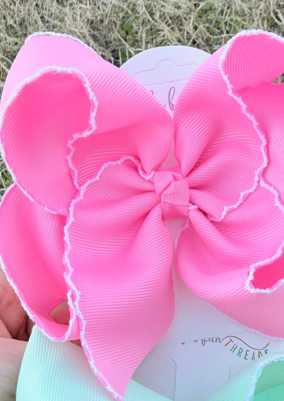 Fun Size Moonstitch Hair Bows (5in)