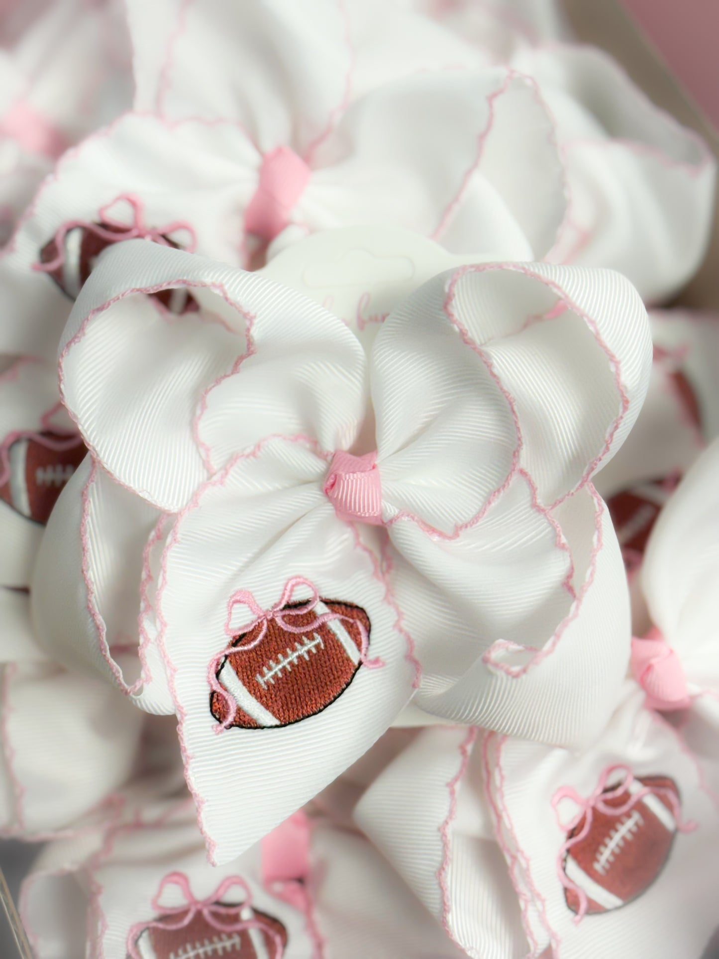 Touchdown Embroidered Bow