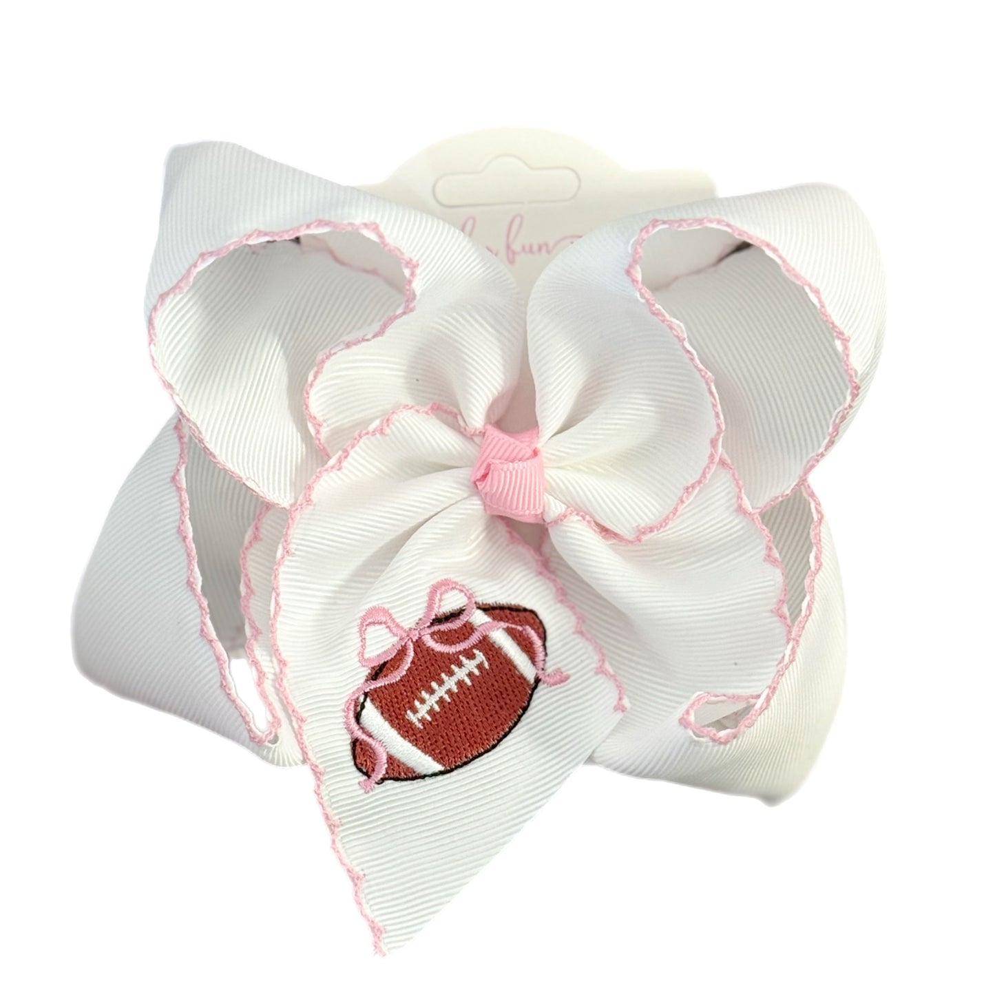 Touchdown Embroidered Bow